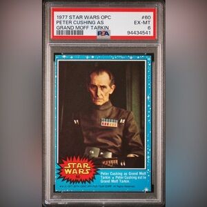 1977 Star Wars OPC #60 Peter Cushing As Grand Moff Tarkin PSA 6 FRESHLY GRADED